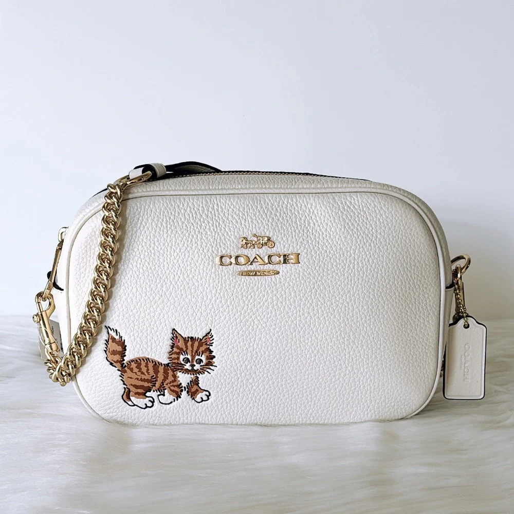 NWT💃Coach Jamie Camera Bag With Dancing Kitten - Picture 1 of 11